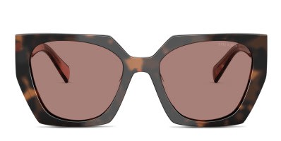 Prada PR14WSF (A) black frame with dark grey lenses. Lenses
