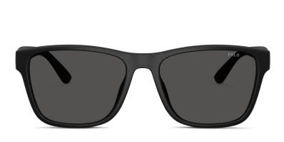 Emporio Armani EA4243 black frame with dark grey lenses. Lenses