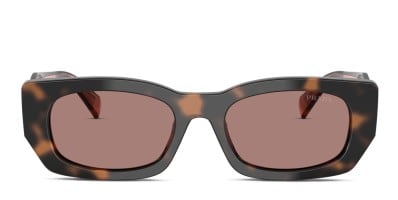 Prada PRA09S tortoise frame with dark brown polarized lenses