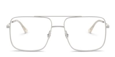 FENDI アビエーターグラス FE50088U 032 Fendi FE50088U Silver Prescription Eyeglasses