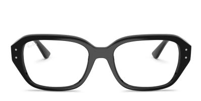 Rx Ray-Ban RX5486 State Street Shiny Black Eyeglasses | Includes FREE