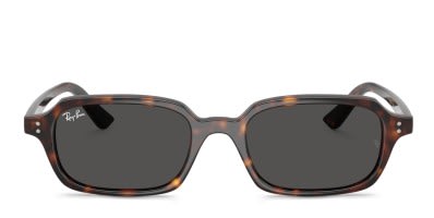 Ray-Ban RB4456 Zaya tortoise frame with dark grey lenses. Lenses