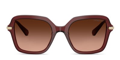 Coach Sunglasses HC8296U Coach HC8296U Pink/Gold Prescription Sunglasses main image 4