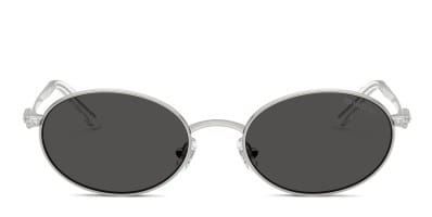 Jimmy Choo JC4017 silver frame with dark grey lenses. Lenses