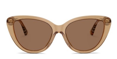 Jimmy Choo Translucent Cream Cat-Eye Sunglasses with Light Brown-Tinted Lenses Marais | Transparent Tan and Light Brown Oval Acetate  main image 4
