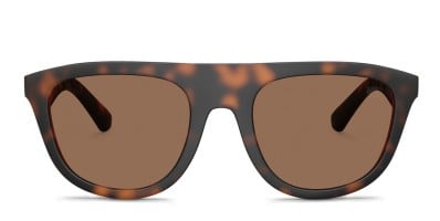 Burberry BE4458U tortoise frame with dark brown lenses. Lenses