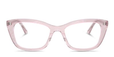 NEW RALPH LAUREN women\'s ra7161u eyeglasses in transparent pink Ralph by Ralph Lauren RA7161U 6155 Transparent Pink Horn  main image 4