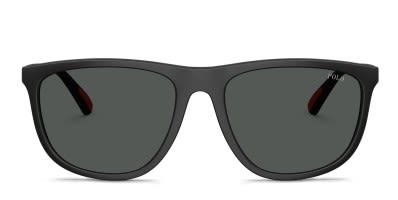 Emporio Armani EA4243 black frame with dark grey lenses. Lenses
