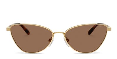 Vogue VO4329S gold frame with dark brown lenses. Lenses provide