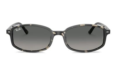 Ray-Ban RB4455 Zuri tortoise frame with dark grey lenses. Lenses