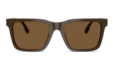 Ray-Ban RB4396 Warren Brown, Clear Prescription Sunglasses
