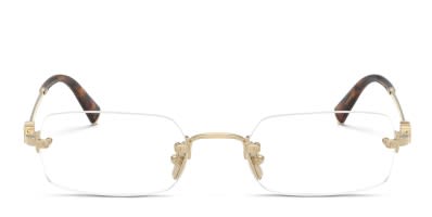 Miu Miu MU10XV Black, Gold Prescription Eyeglasses