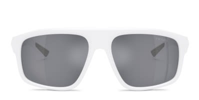 Prada Linea Rossa White Sunglasses with Cat-Eye Frames PRADA 04W Linea Rossa IMPAVID Sport Sunglasses White Pilot  main image 3
