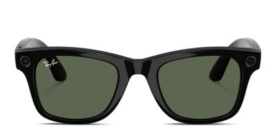 Ray-Ban 4340 Wayfarer Black w/Green Polarized Prescription