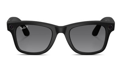 Ray-Ban 4340 Wayfarer Shiny Black Prescription Sunglasses - 50