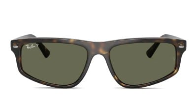 Ray-Ban RB2224 tortoise frame with green lenses. Lenses  display picture 2