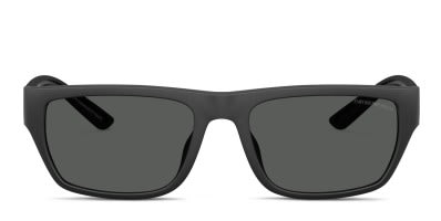 Emporio Armani EA4243 black frame with dark grey lenses. Lenses