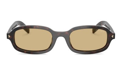 Prada PR28ZS Brown Prescription Sunglasses - 50% Off Lenses