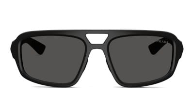 Prada PR 57XS Black, Gunmetal Prescription Sunglasses - 50% Off Lenses