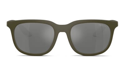 Prada PR66ZS Black , Green , Gunmetal Prescription Sunglasses - 50