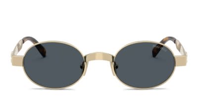 Miu Miu MU54ZS Gold, Gray Prescription Sunglasses