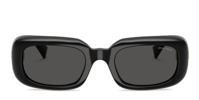 Miu Miu MUB10SU red frame with dark violet lenses. Lenses provide