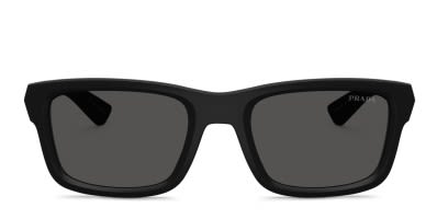 Prada PRA17S Shiny Black Prescription Sunglasses