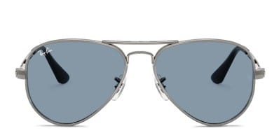 Ray-Ban RB3689 Aviator Metal II Gunmetal, Blue Sunglasses