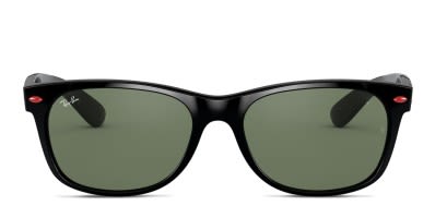 Ray-Ban RB2132F New Wayfarer (A) Black/Blue/Clear Sunglasses