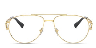 Versace VE1287 Gold Eyeglasses | Includes FREE Rx Lenses