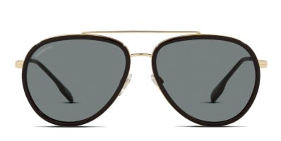 Ray-Ban 3584N Blaze Gold w/Blue, Clear Prescription Sunglasses