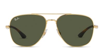 The Ray Ban 3560 is a square aviator frame oozing timeless cool. Crafted from lightweight metal it features a stylish double bridge slim yet durable arms and adjustable nose pads for a comfortable