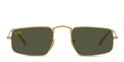 Ray Ban 3556N Octagonal Gold Green Prescription Sunglasses 50 Off Lenses