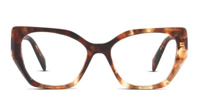 Prada PR17ZV Gold , Tortoise Eyeglasses | Includes FREE Rx