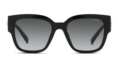 Coach HC8318 black frame with grey gradient lenses. Lenses