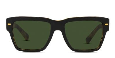 Electric Crasher Shiny Black Green Prescription Sunglasses 50 Off Lenses