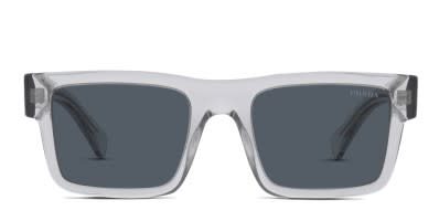 Prada PS 58QS Lj Silver Gray Prescription Sunglasses 50 Off Lenses