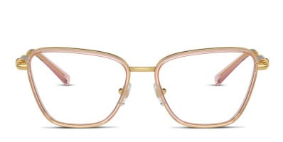 Versace VE3315 Pink Clear Eyeglasses Includes FREE Rx Lenses