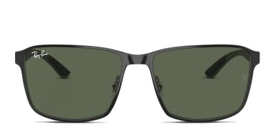 Ray Ban 3569 Shiny Black w Green Polarized