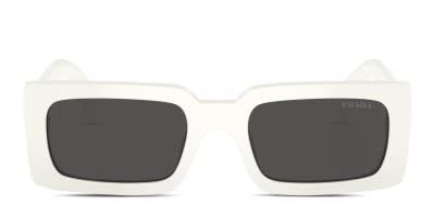 Prada PR 20US White w Burgundy Gold Prescription Sunglasses