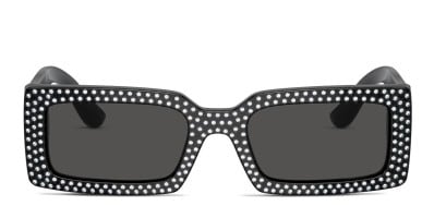 Gucci GG0148S Shiny Black Glitter Prescription Sunglasses