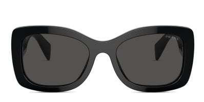 Prada PR 13ZS Shiny Black Prescription Sunglasses