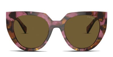 Prada PR 07US Black Gray Gold Sunglasses