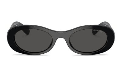 Miu Miu MU04ZS Shiny Black Prescription Sunglasses display picture 1