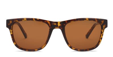 Burberry BE4434 tortoise frame with dark brown lenses. Lenses