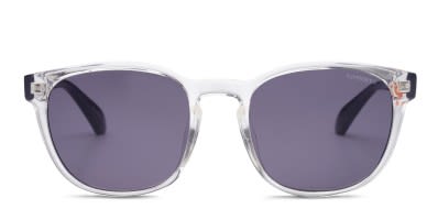 Carrera 8054/S clear frame with violet flash lenses. Lenses