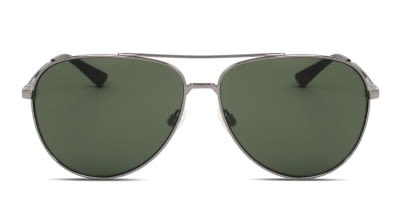 Calvin Klein CK19314S silver frame with gray lenses. Lenses provide 100 UV protection