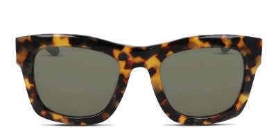 Celine CL40008F Tortoise Shell Sunglassea Explore a Celine Light Tortoiseshell Oversize CL40008F Cat  main image 4