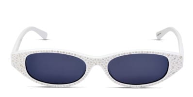 Carrera 8054/S clear frame with violet flash lenses. Lenses