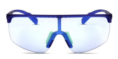 Adidas SP0015 blue frame with light blue flash lenses. Lenses provide 100 UV protection